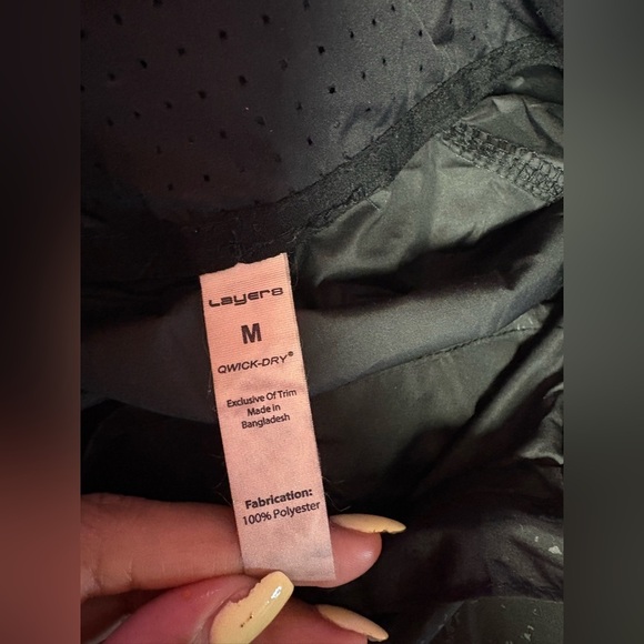 Layer 8 Black Utility Jacket with Hood and Elastic Cuffs - Picture 8 of 8